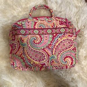 Vera Bradley pink pattern laptop case